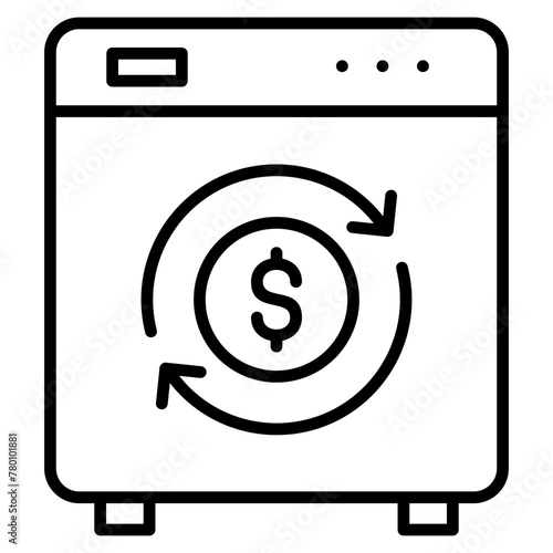 Laundering  Icon Element For Design