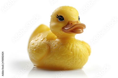 toy rubber duck toy isolated on white background