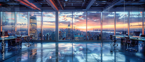 Urban Cityscape, Modern Skyscrapers and Skyline, Architectural Beauty and Design