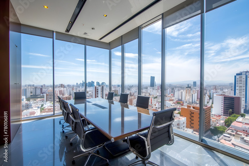 Executive office with panoramic views
