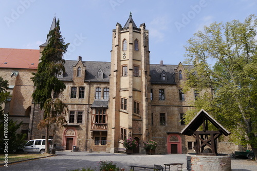 Schlosshof Schloss Mansfeld im Mansfelder Land