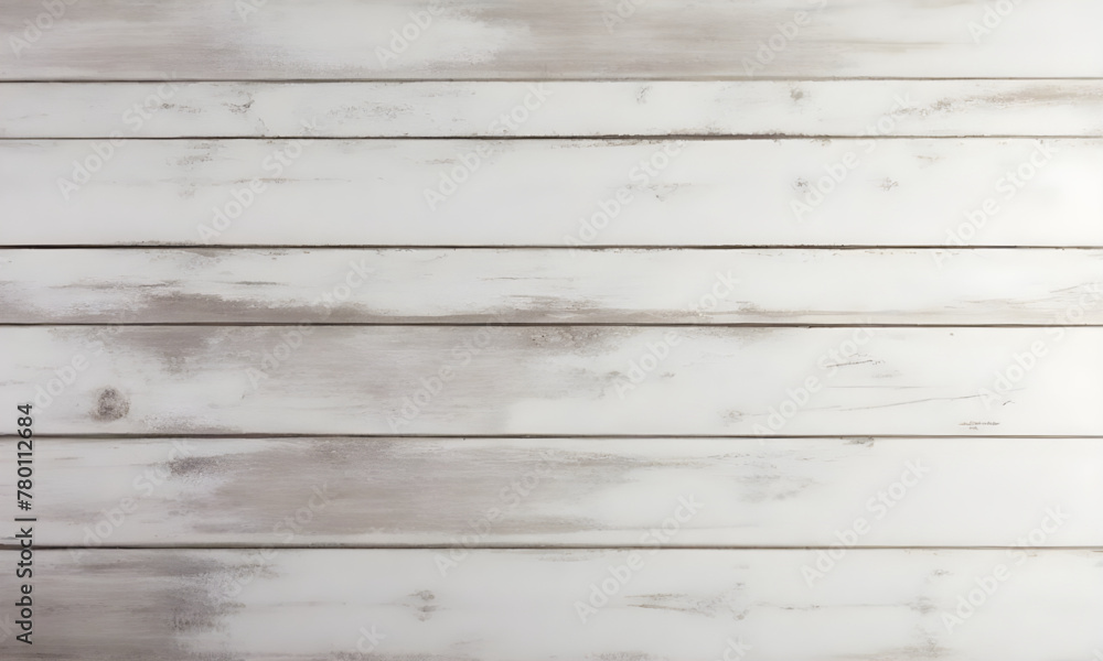 Fototapeta premium White wooden boards with texture as background wallpaper