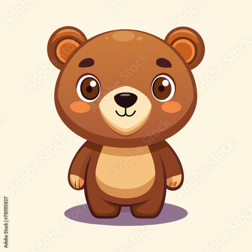 Cute Teddy Bear. illustrator vector 