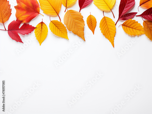 Autumn leaves texture creates a backdrop for design