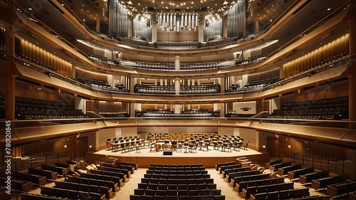 Harmonic Nexus: A Contemporary Concert Hall with Striking Architecture, Uniting Acoustics and Aesthetics for Memorable Performances