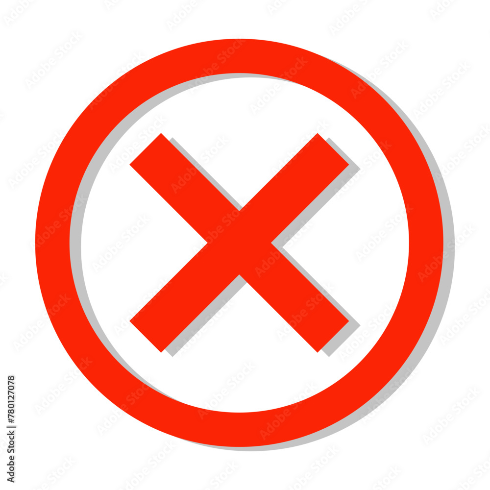 Obraz premium Check And Wrong Mark Button