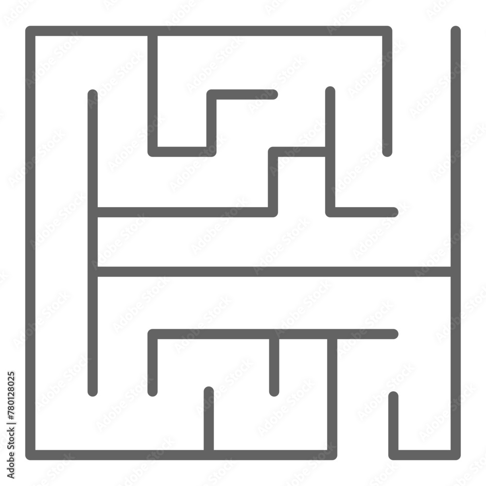 Simple Square Maze Labyrinth Simple Square Maze Labyrinth