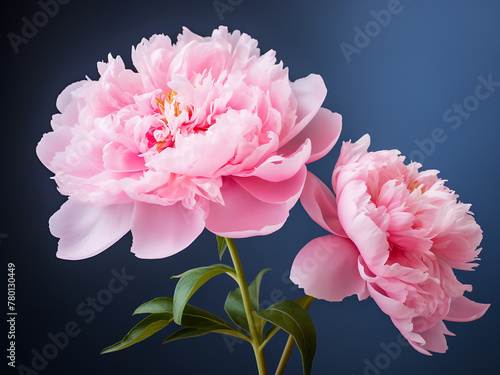 Pink peony flowers create an enchanting floral backdrop