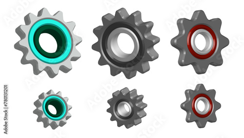 Metal Gears and Cogs, Industrial Elements