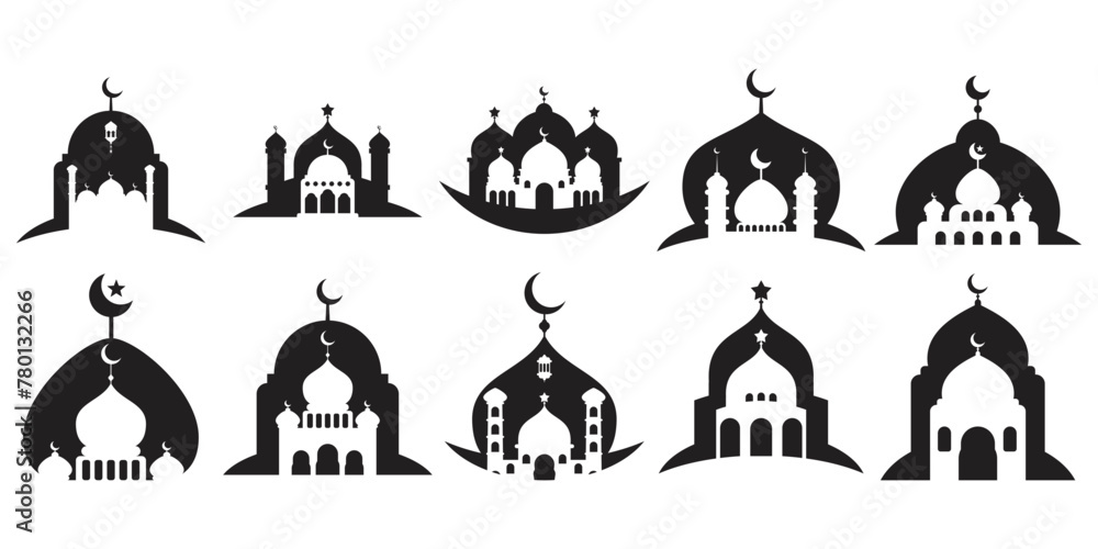 Mosque Silhouette Vector