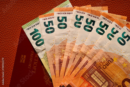 five hundred euro banknotes photo