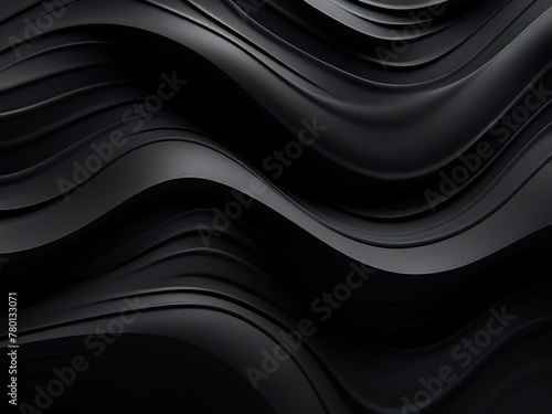 Grungy black surface hosts abstract shapes in a modern concept