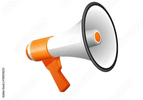megaphone isolated on white