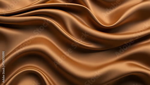Wallpaper Mural abstract 3d render brown silk background Torontodigital.ca