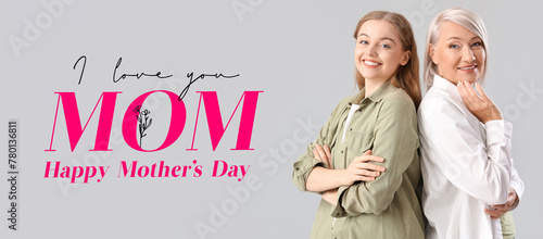 Young woman with her mother...
