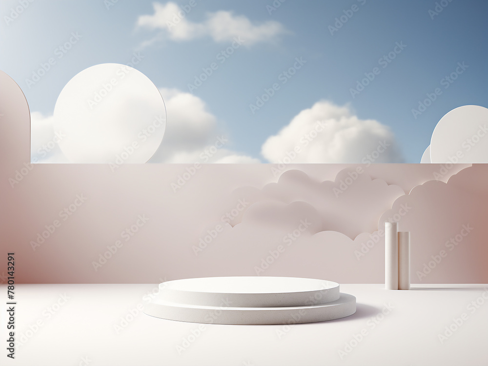 Light pink peonies arranged to form a border on a white marble surface Light pink peonies arranged to form a border on a white marble surface