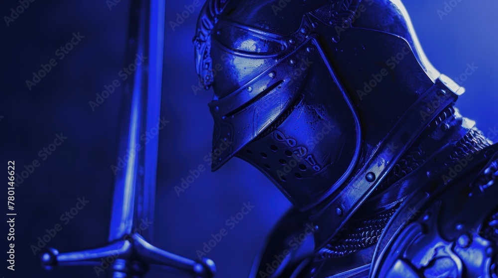 Fototapeta premium strategic knight figure Knight's Armor