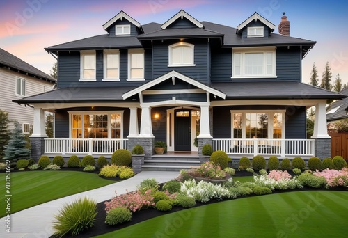 Transforming Your Home Exterior with a Lush Lawn and Floral Flourishes