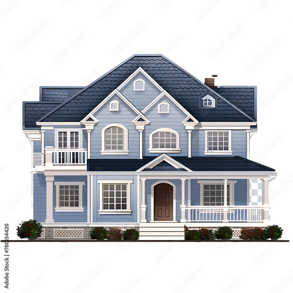 house  isolated on transparent background