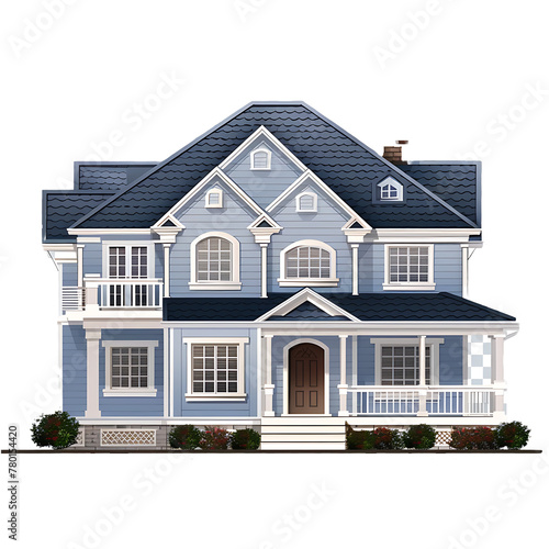 house isolated on transparent background
