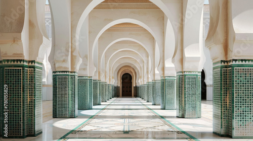 Exploring the Arcade of Hassan II Mosque photo