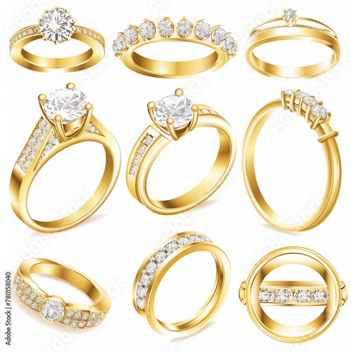 Elegant Collection of Gold and Diamond Engagement Rings for Special Occasions