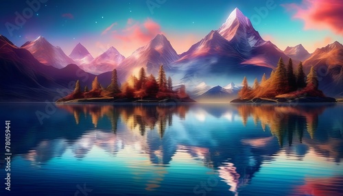 tranquil fantasy landscape