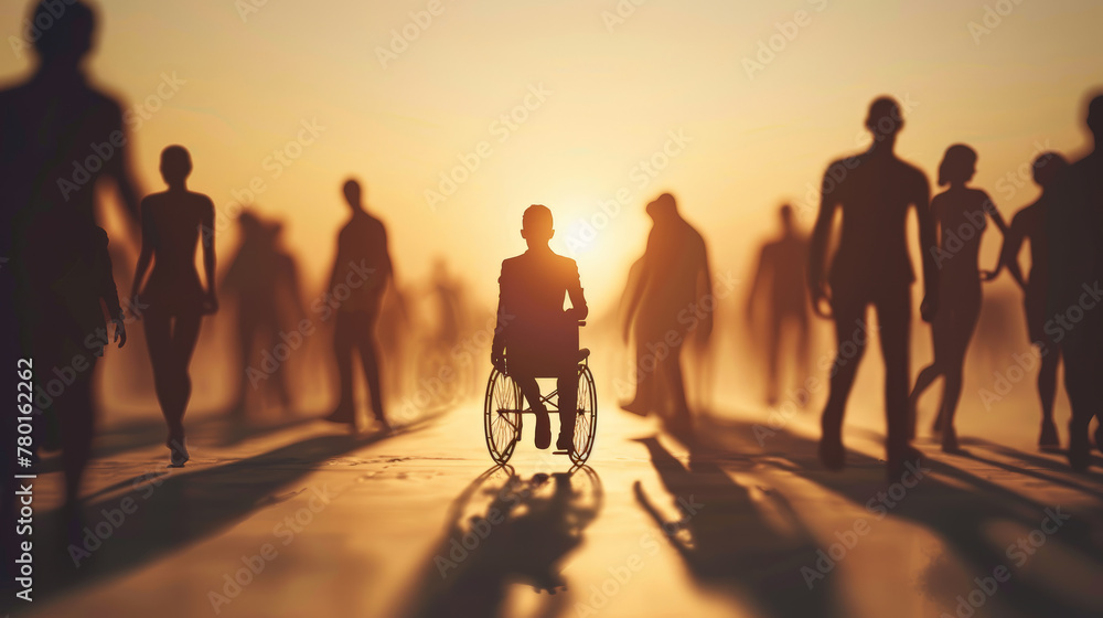 Fototapeta premium Embracing Diversity: The Inclusion Paradigm. Generative AI