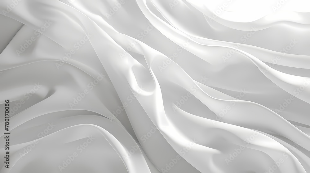 Modern Abstract wave silk fabric textured gradient background, wallpaper with color theme of white slide Modern Abstract wave silk fabric textured gradient background, wallpaper with color theme of white slide