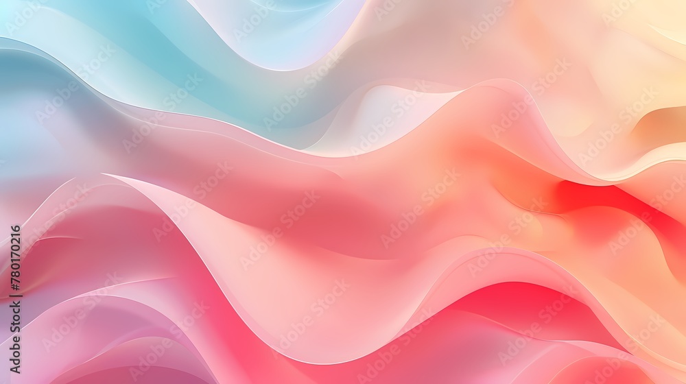 Modern sleek abstract wave background in light pink orange and blue color Modern sleek abstract wave background in light pink orange and blue color