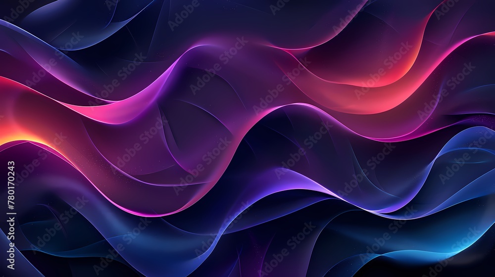 Premium background Dark light purple wave background, modern luxury style