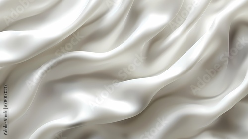 modern sleek white silk wave smooth texture background 