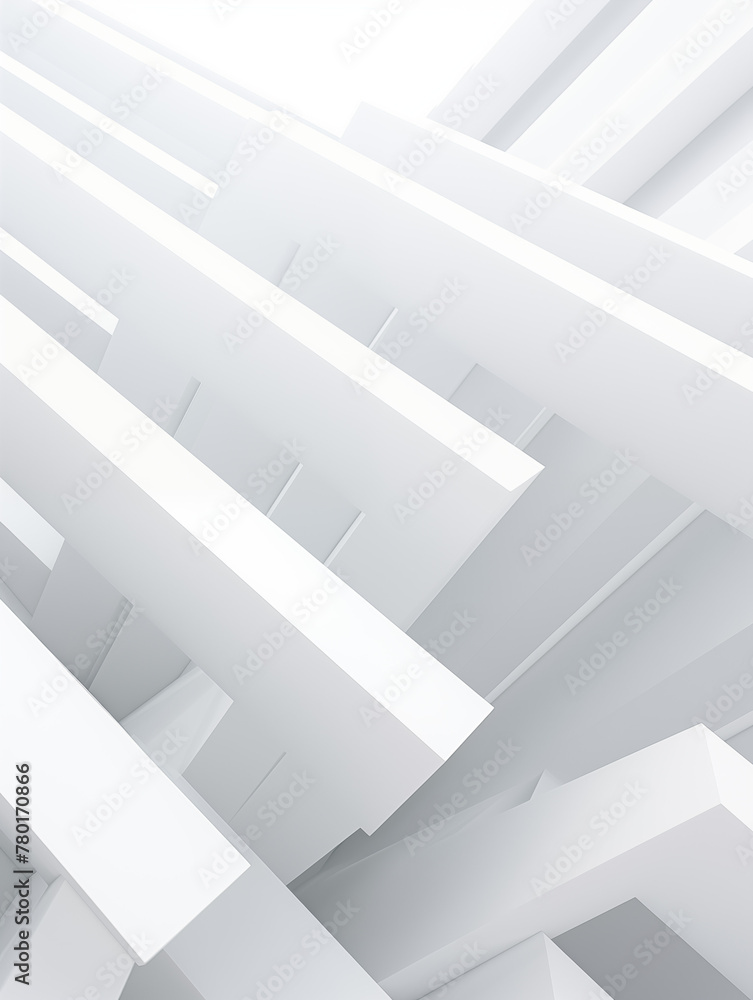 Geometrized white space with abstract lines, photography style, realistic Geometrized white space with abstract lines, photography style, realistic