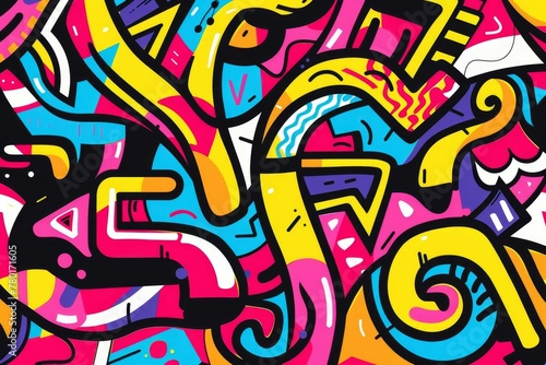 Vibrant and Playful Abstract Pop Art Background, Creative and Energetic Design for Various Projects