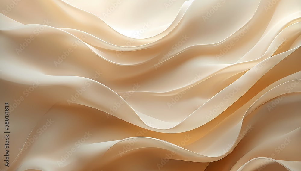 Modern Abstract wave silk fabric textured gradient background, wallpaper with color theme of Ivory white beige gold Modern Abstract wave silk fabric textured gradient background, wallpaper with color theme of Ivory white beige gold