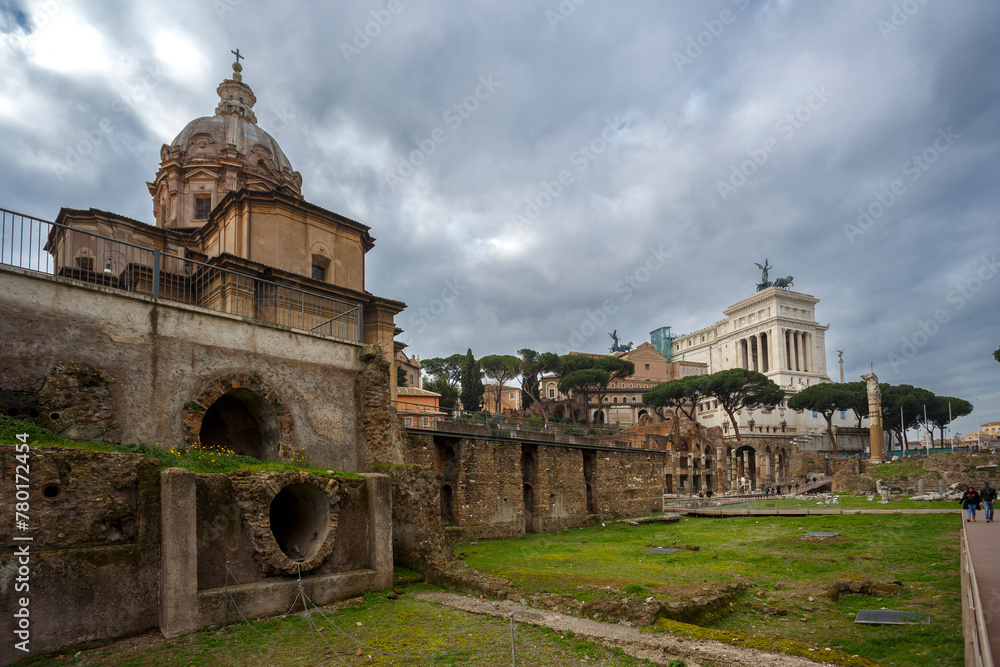 The ruins of Roman forum 