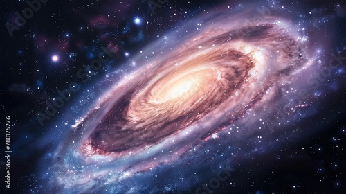 Spiral galaxy  illustration of Milky Way