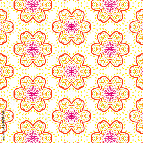 seamless background with flowers