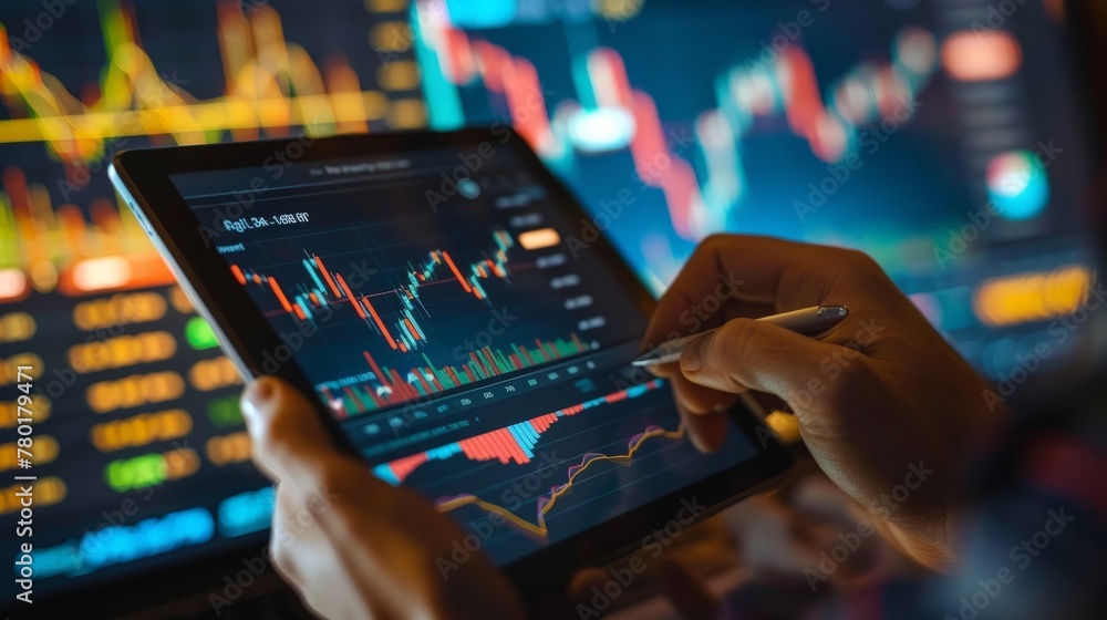 Investment stock market Entrepreneur Business Man using tablet discussing and analysis graph stock market trading,stock chart Investment stock market Entrepreneur Business Man using tablet discussing and analysis graph stock market trading,stock chart