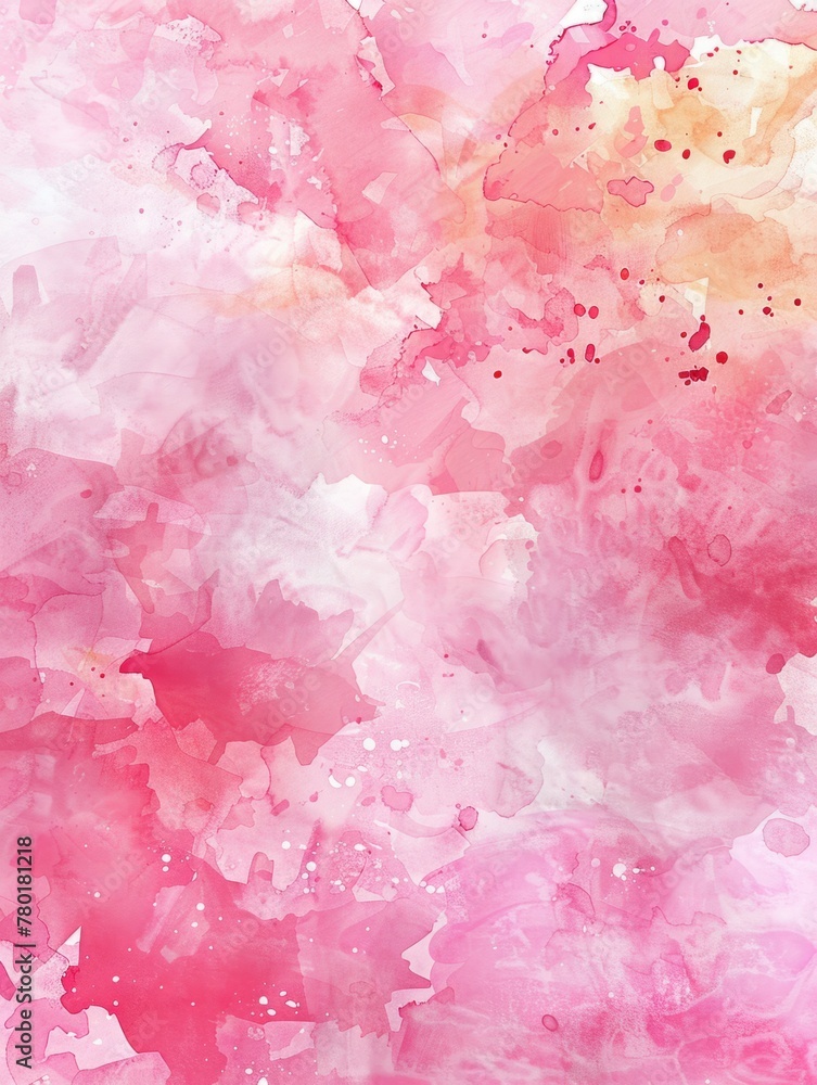 Abstract Watercolor Pink Background Design - Soft, abstract watercolor design in shades of pink, ideal for creative backgrounds