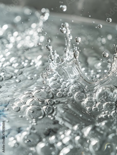 Zoom in on the bubbling liquid surface, revealing the vibrant energy of boiling water and the intense heat within.