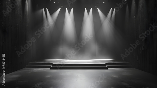 spotlight on stage with spotlight