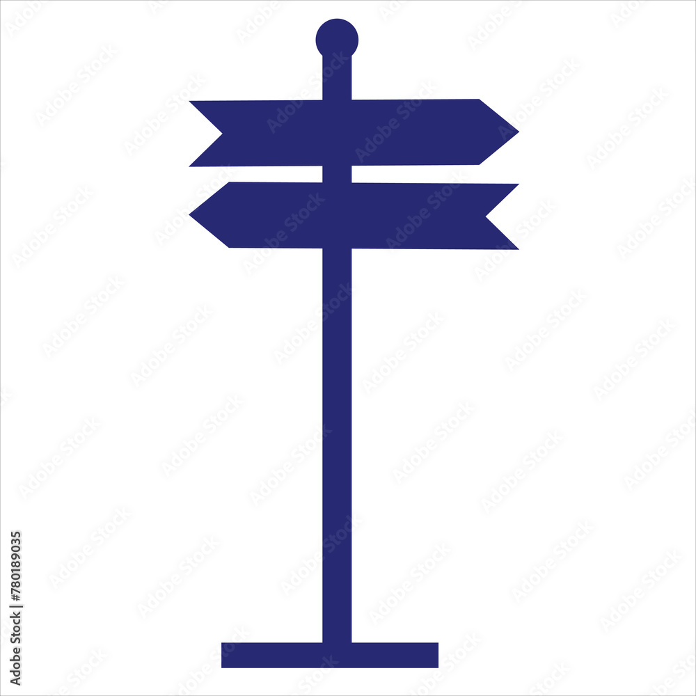 Signpost icon, direction icon vector isolated seet on white background. Signpost icon, direction icon vector isolated seet on white background.