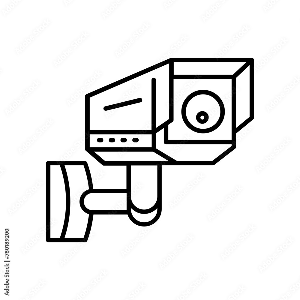 security camera icon. outline icon security camera icon. outline icon