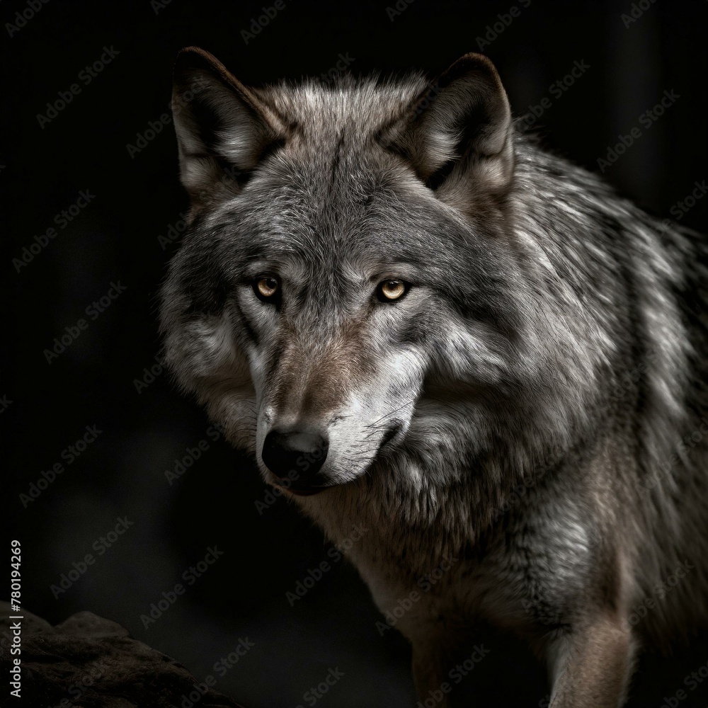 wolf in the woods wolf in the woods