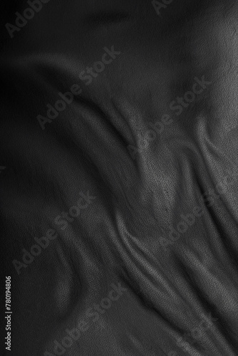 Black Background Fabric Texture.
