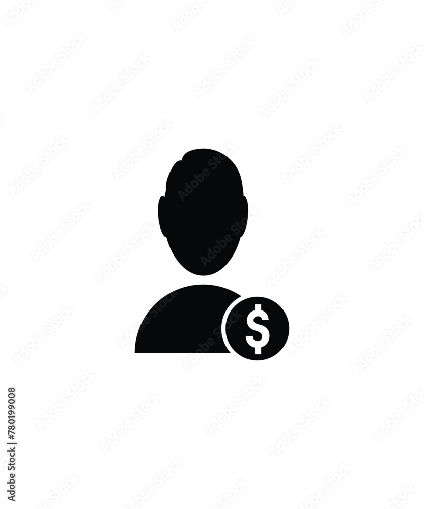 man with money icon, vector best flat icon. man with money icon, vector best flat icon.