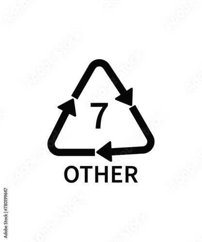 plastic recycling icon, vector best flat icon.