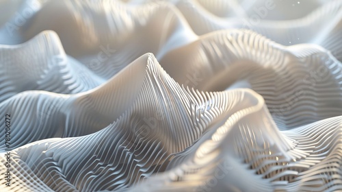 Waves made of repetitive linear shapes