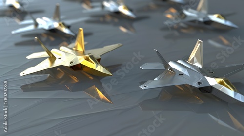 Golden Origami F Leading Silver Squadron A Statement of Audacious Dominance in Aviation Generative ai